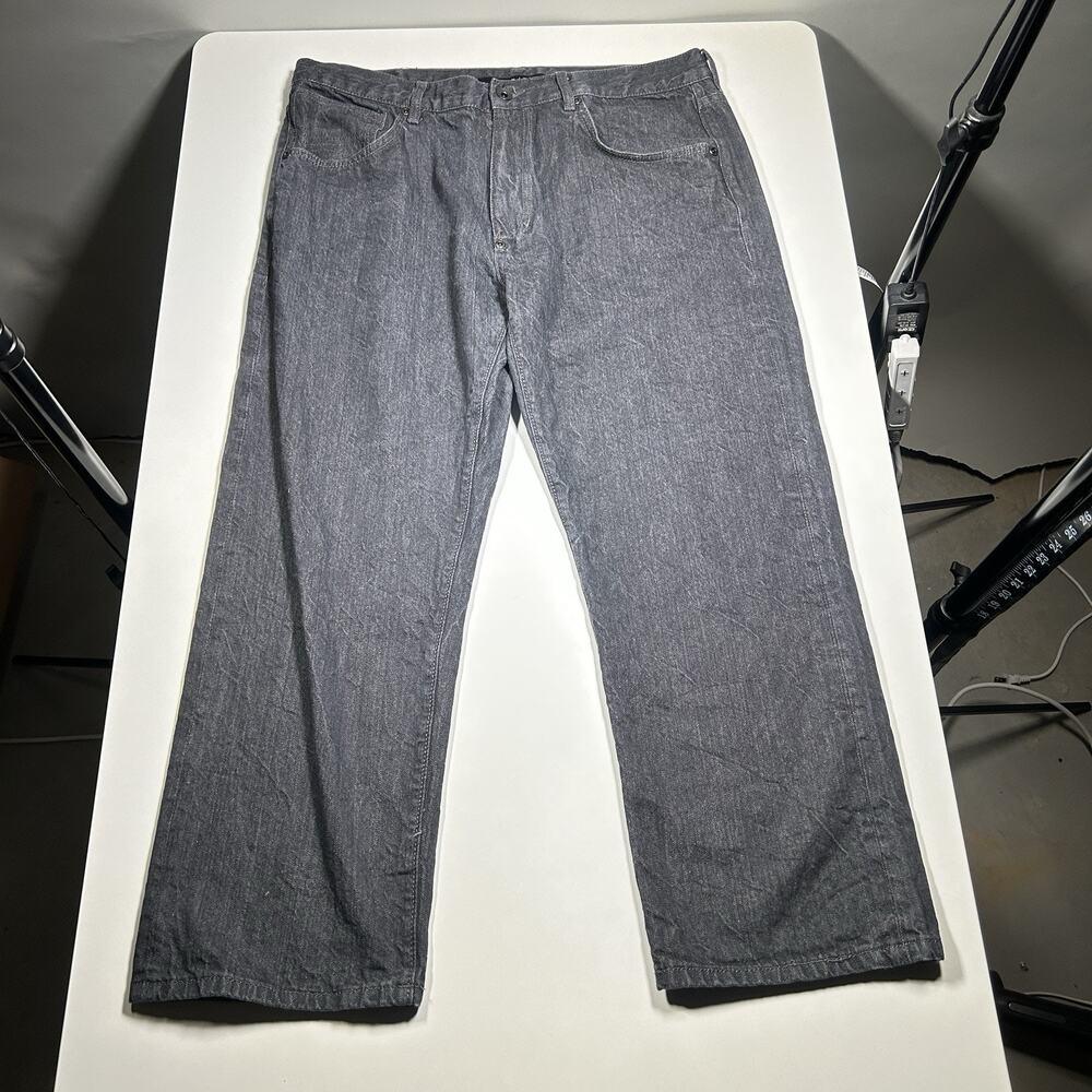 Sean John Hamilton Jeans Mens 36x28 Charcoal Gray Baggy Skater Y2K Vintage Denim